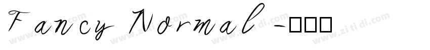 Fancy Normal字体转换
